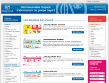 Tablet Screenshot of boutique.bayardweb.com